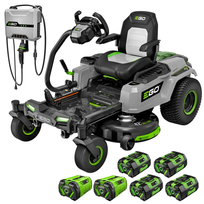 EGO POWER+ Z6 42-Inch e-STEER Battery Zero-Turn Mower ZT4215S with Steering Wheel Control