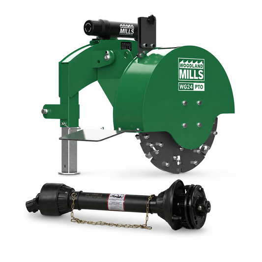 WG24 3-Point PTO Stump Grinder with 34-Carbide Teeth