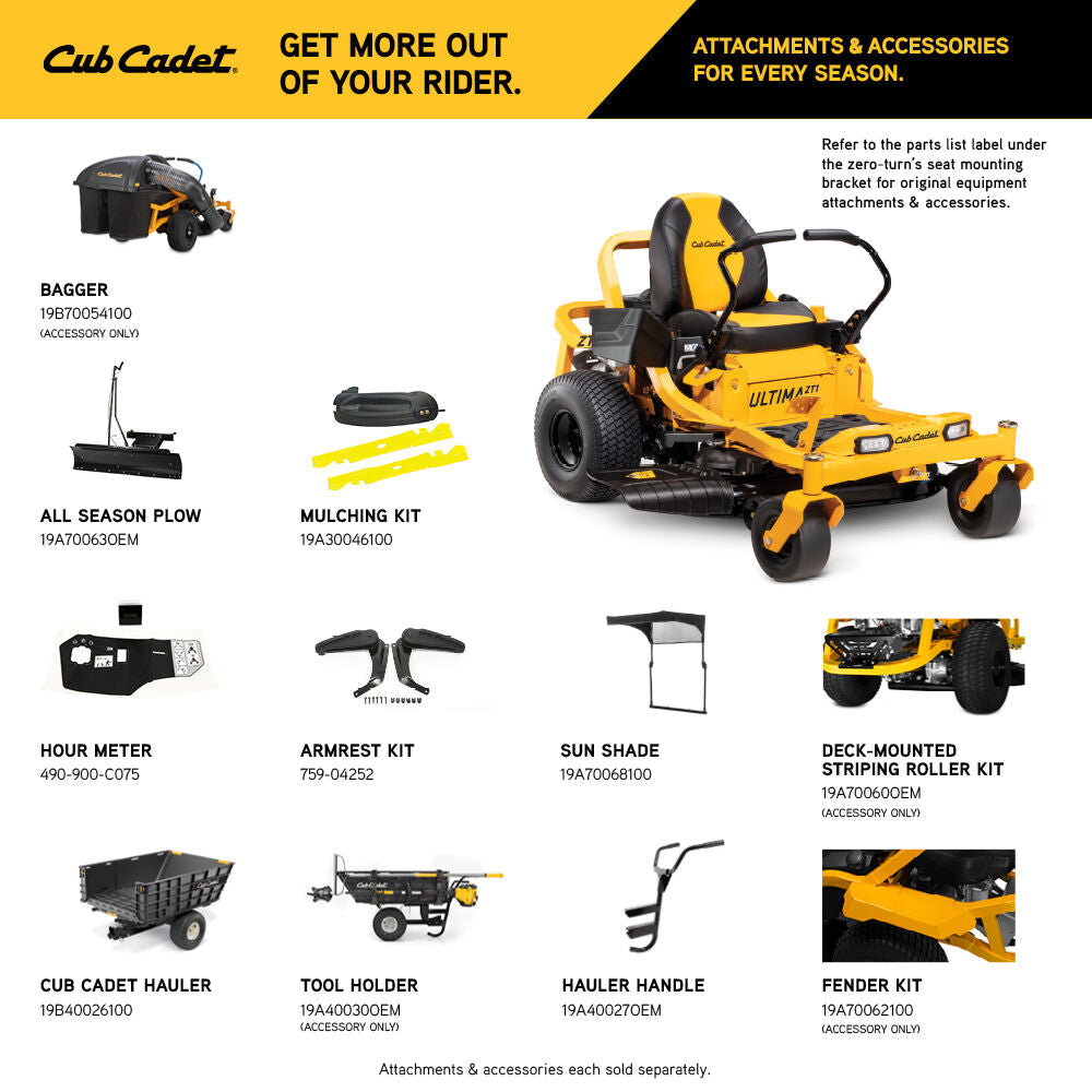 Cub Cadet Ultima ZT1 42 42-Inch Zero-Turn Mower with Kawasaki FR651V Engine