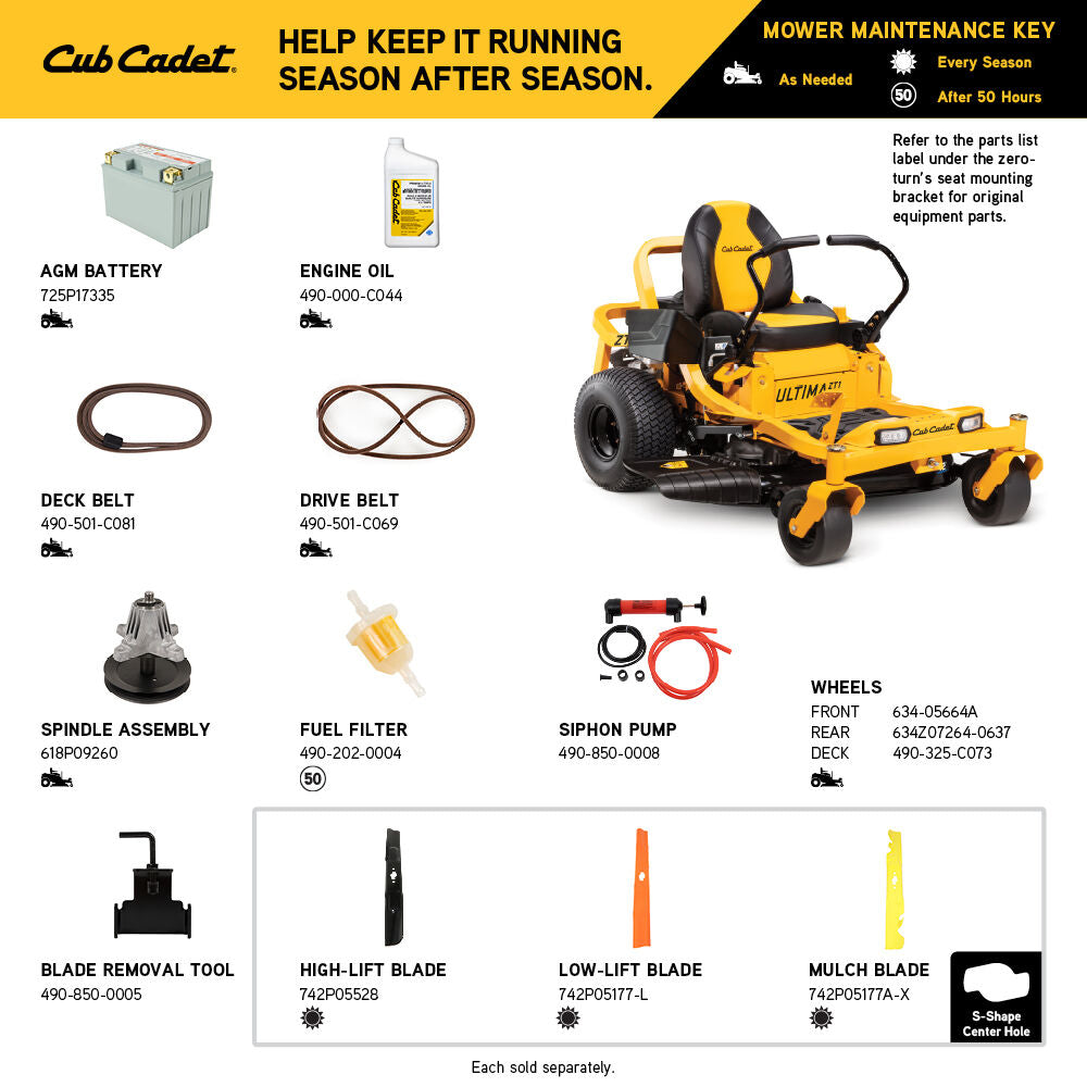 Cub Cadet Ultima ZT1 42 42-Inch Zero-Turn Mower with Kawasaki FR651V Engine